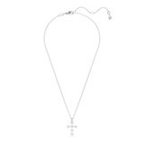 Swarovski Insigne pendant, Round cut, Cross, White, Rhodium plated 5675576