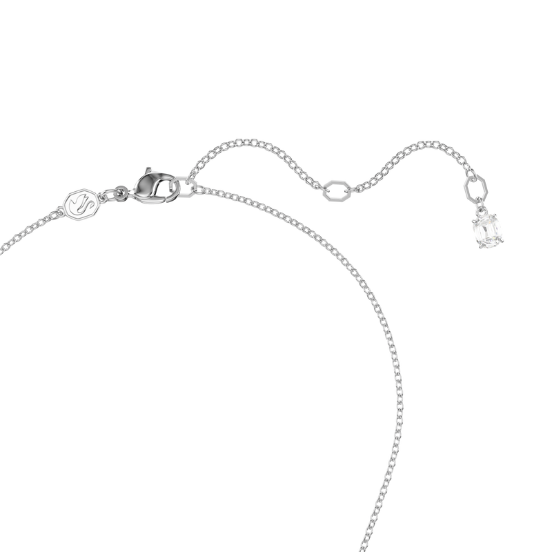 Swarovski Insigne pendant, Round cut, Cross, White, Rhodium Swarovski Insigne pendant, Round cut, Cross, White, Rhodium