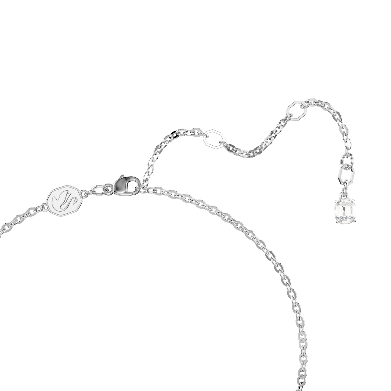 Swarovski Insigne pendant, Pavé, Cross, White, Rhodium