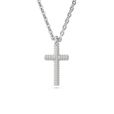 SWAROVSKI INSIGNE PENDANT, PAVÉ, CROSS, WHITE, RHODIUM PLATED 5675577