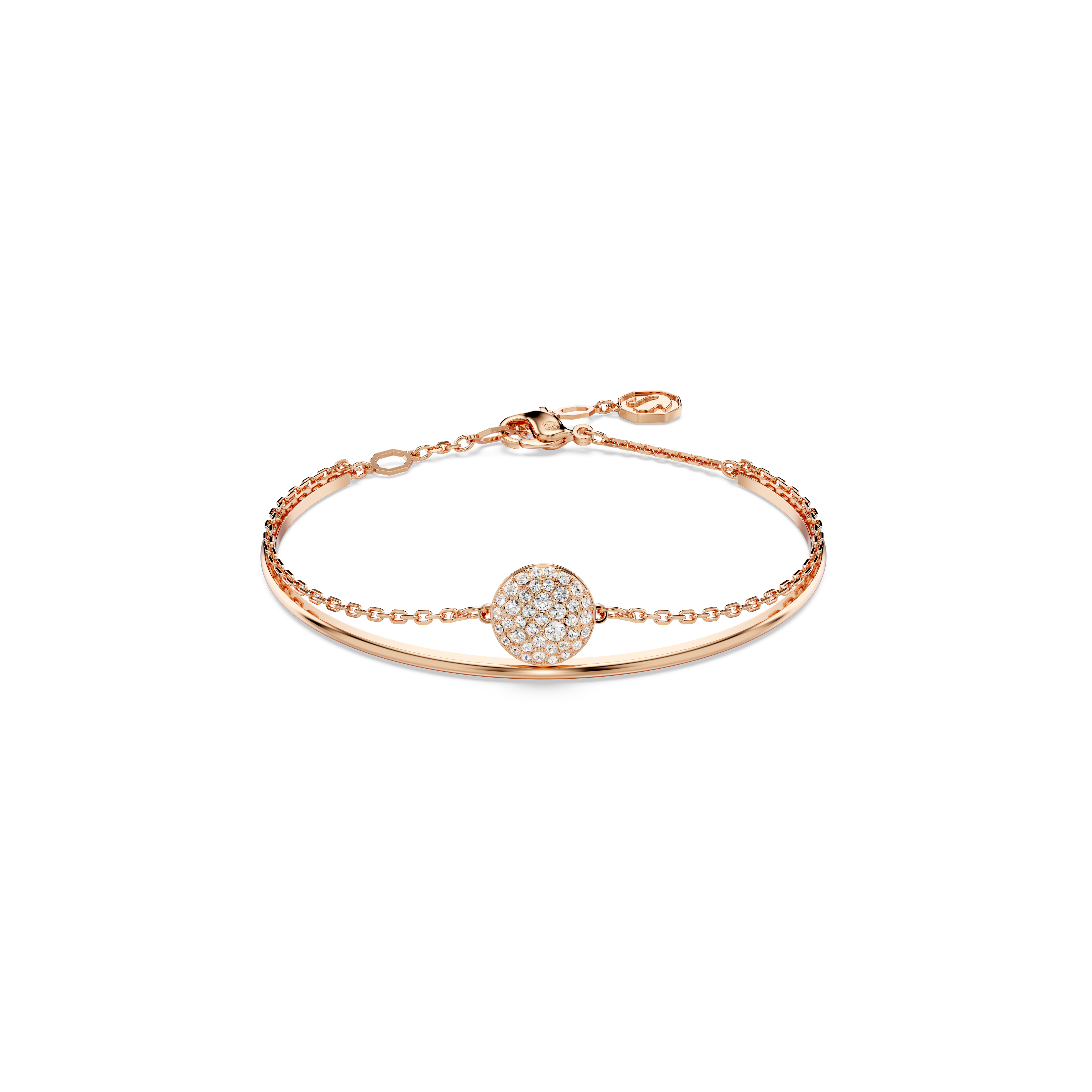 Swarovski Sublima bangle, White, Rose gold-tone plated 5683452 – Finch ...