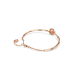 Swarovski Dextera bangle, Round cut, White, Rose gold-tone plated 5692259