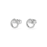 Swarovski Constella stud earrings, Round cut, White, Rhodium plated 5692262