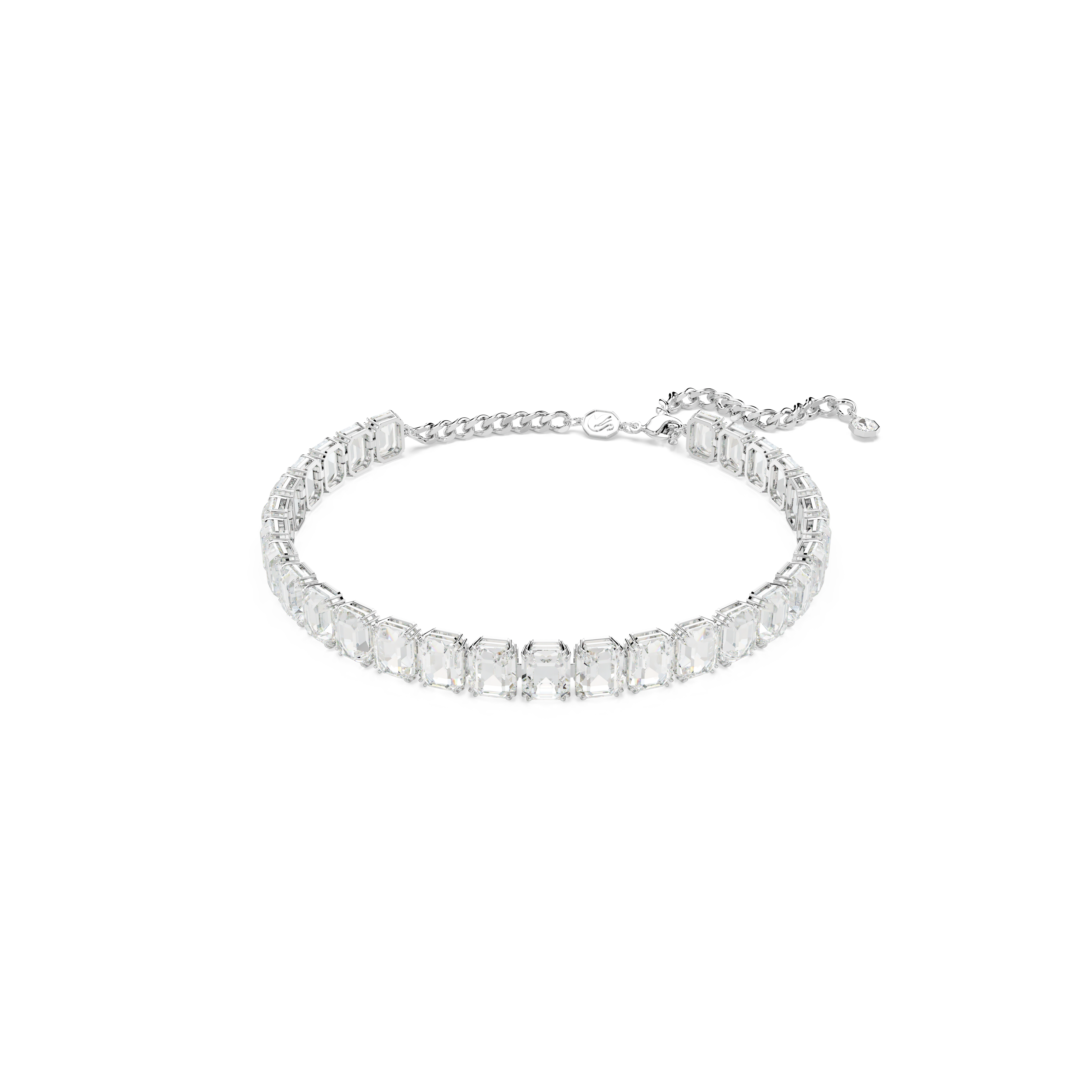 Swarovski Millenia choker, Octagon cut, White, Rhodium plated 5696292 ...