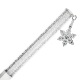 Swarovski Crystalline ballpoint pen, Octagon shape, Snowflake, White, White lacquered 5696718