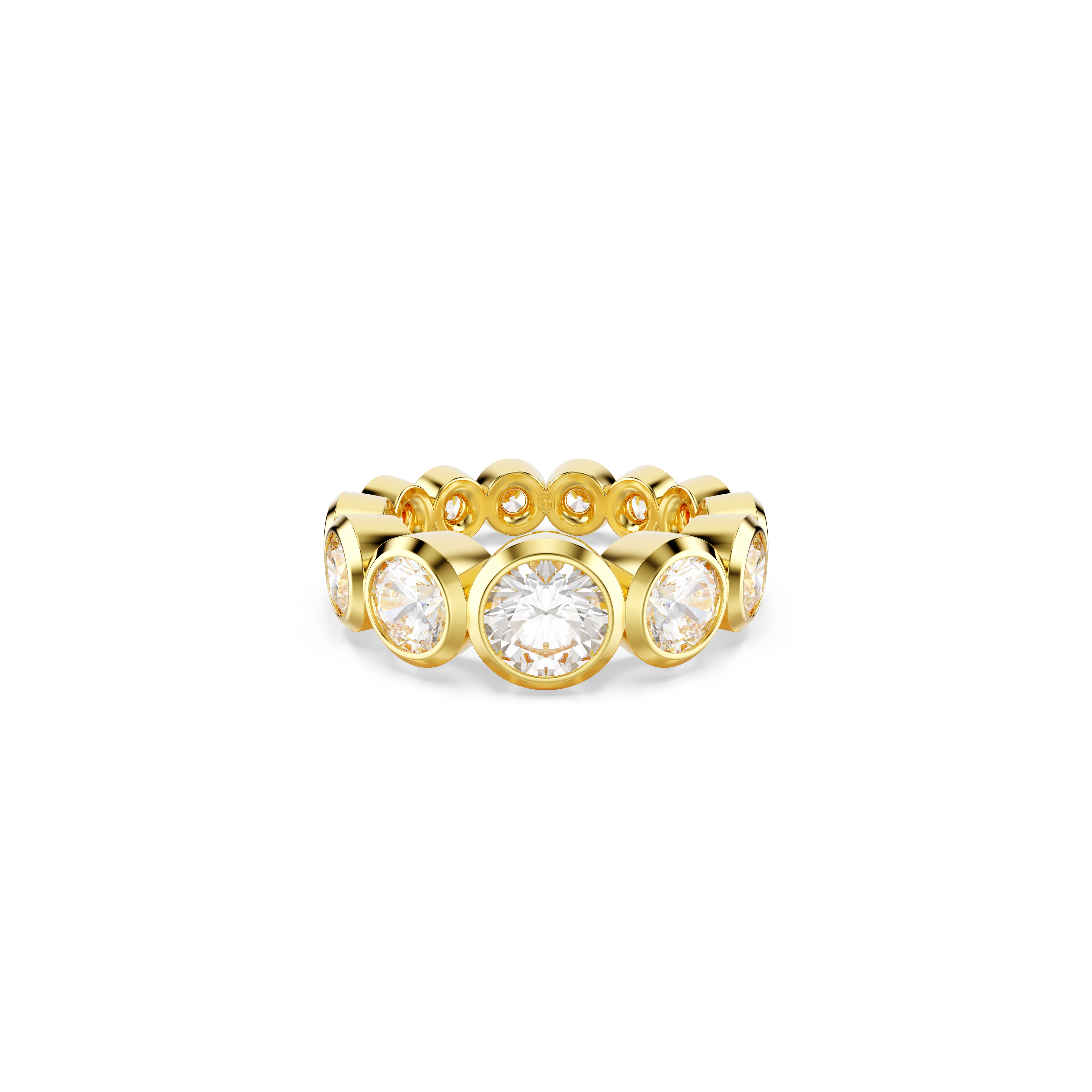 Swarovski Imber ring, Mixed round cuts, White, Gold-tone plated 5705474 ...