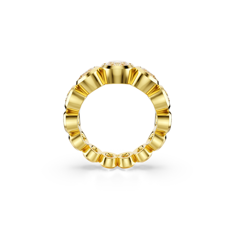 Swarovski Imber ring, Mixed round cuts, White, Gold-tone plated 5705474 ...