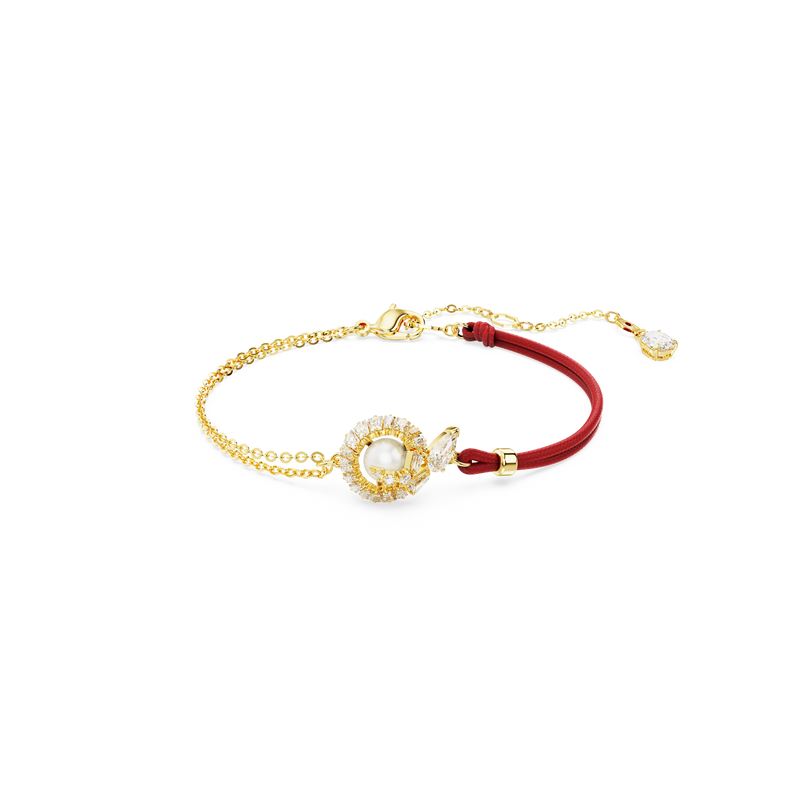 Swarovski Snake bracelet, Crystal pearl, Mixed cuts, Year of the