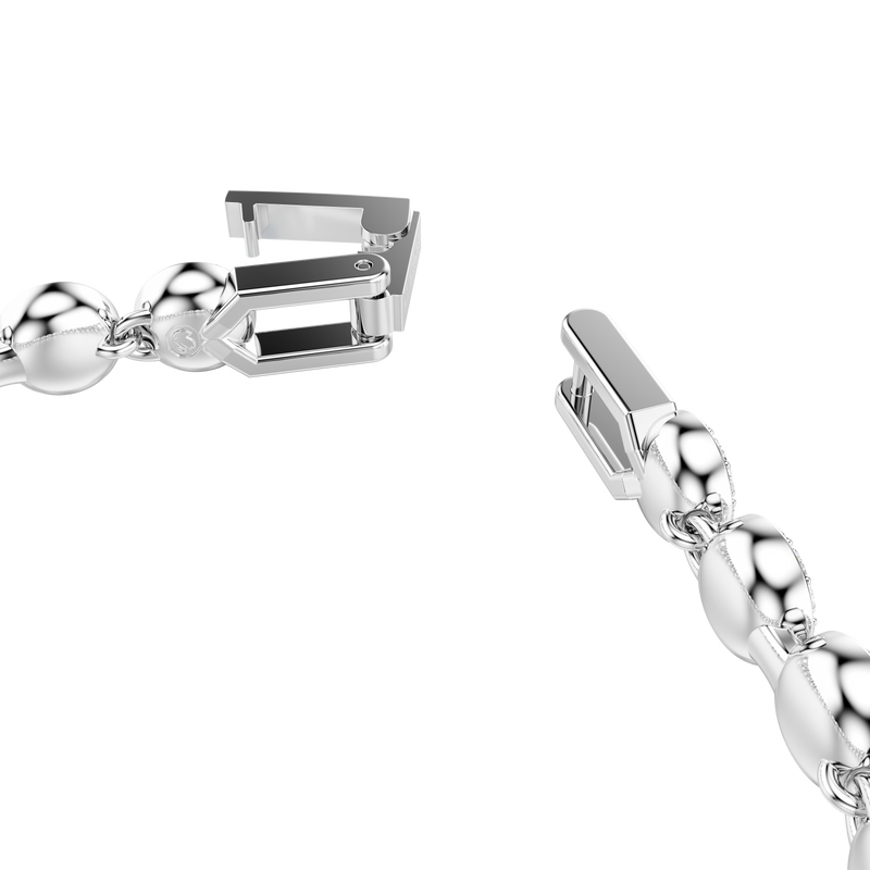 Swarovski Una Angelic Tennis bracelet, Round cut, Blue, Rhodium plated ...
