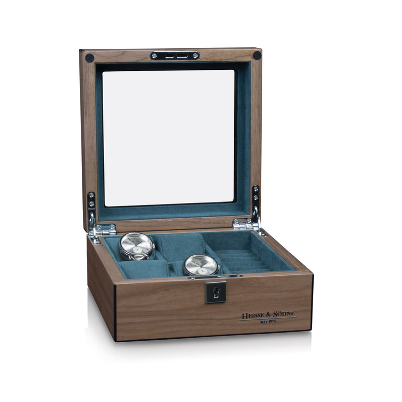 Borneaux 4+ Watches Walnut Box