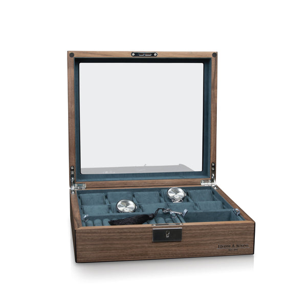 Borneaux 10+ Watches Walnut Box
