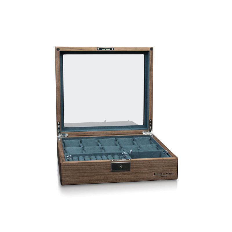 Borneaux 10+ Watches Walnut Box
