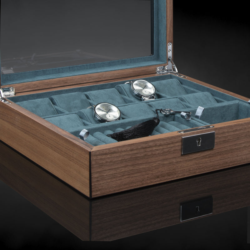 Borneaux 10+ Watches Walnut Box
