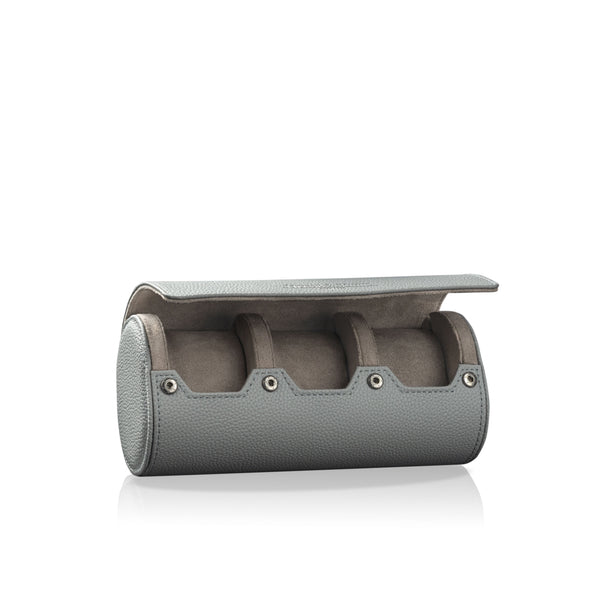 Charles Triple Watch Roll Grey & Grey