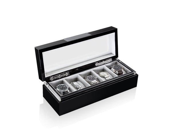Executive 5 Watches Black & Gray Box