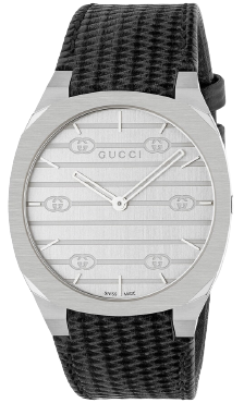 Gucci 25H Quartz 38mm Silver YA163419