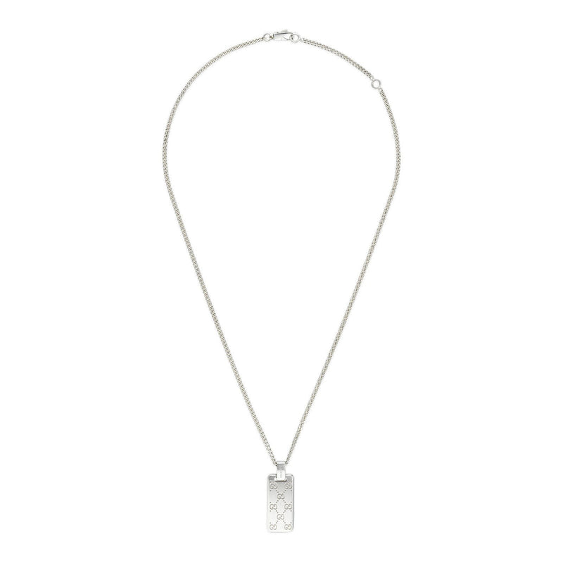 GUCCI SIGNATURE NECKLACE 55CM SILVER YBB814852001