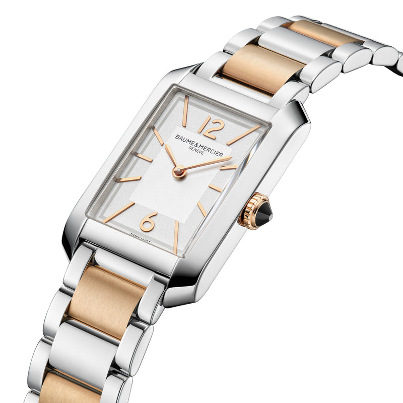 Hampton Quartz 35 x 22mm Stainless Steel and Rose Gold Plating