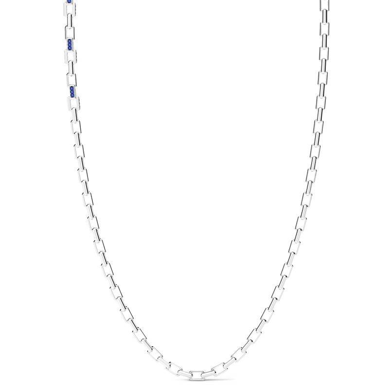 Sterling Silver Necklace with Natural Stones