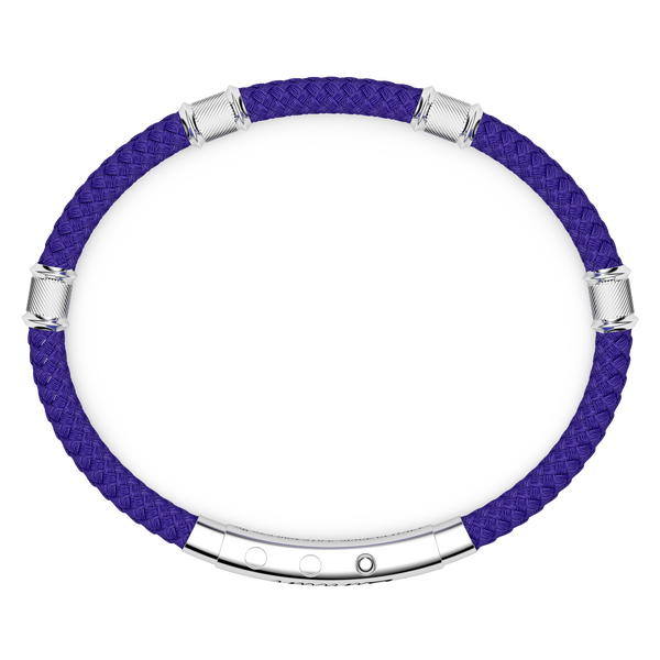 Navy Blue Bracelet in Kevlar with plate