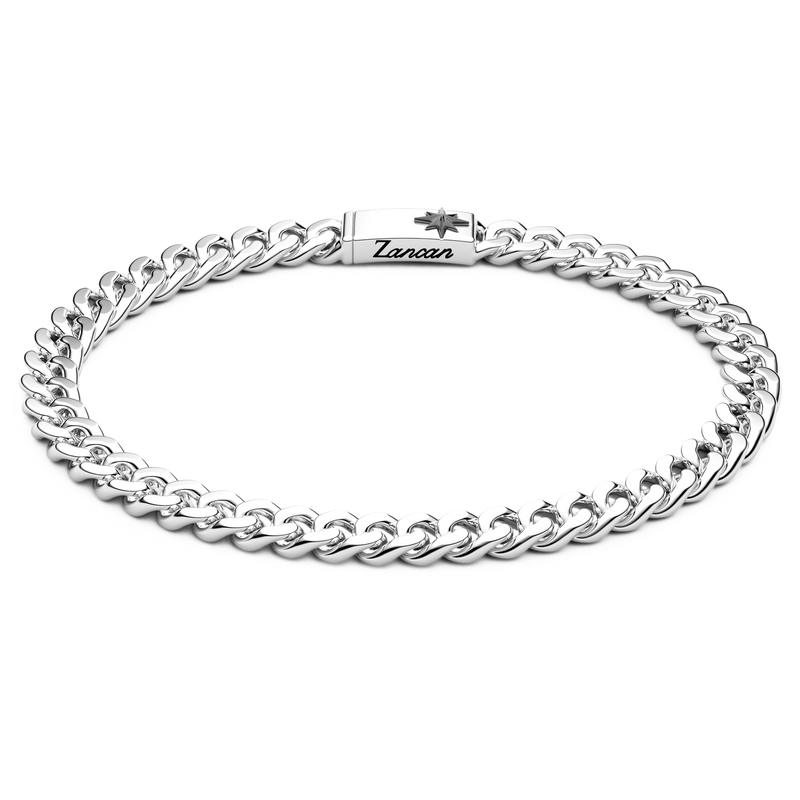 Silver Curb Chain Bracelet