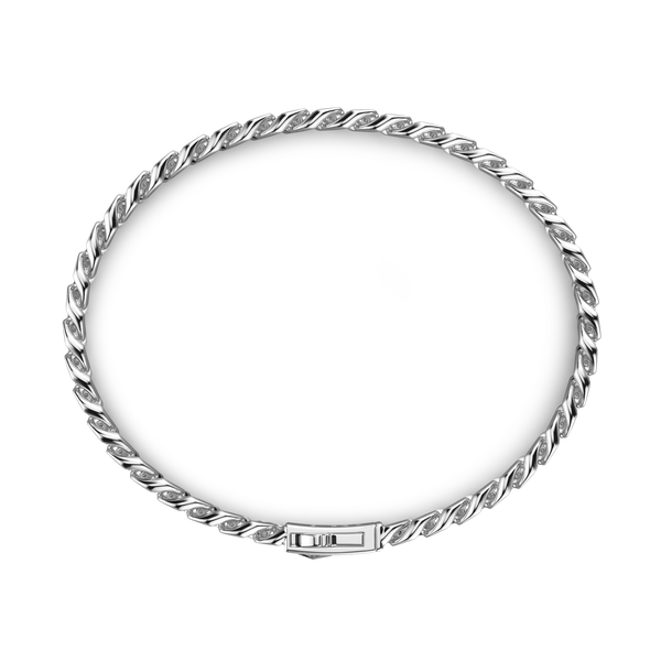 Silver Curb Chain Bracelet