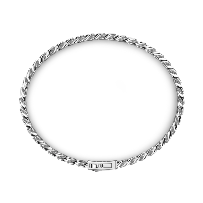 Silver Curb Chain Bracelet