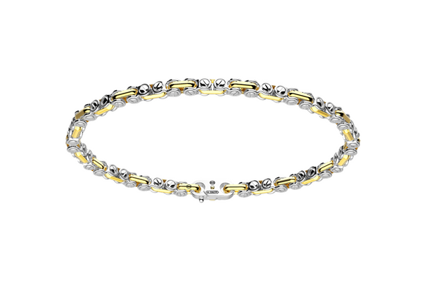 Silver and Gold Chain Bracelet
