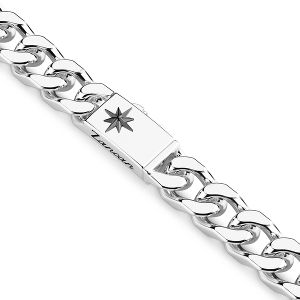 Silver Curb Chain Necklace