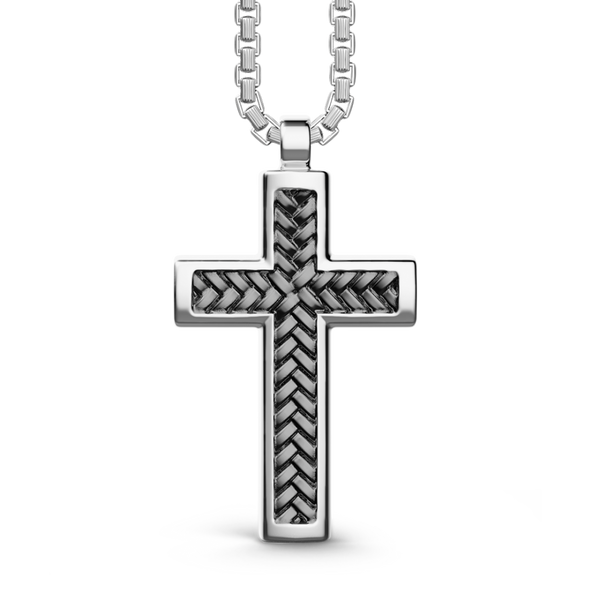 Silver Necklace with Cross Pendant