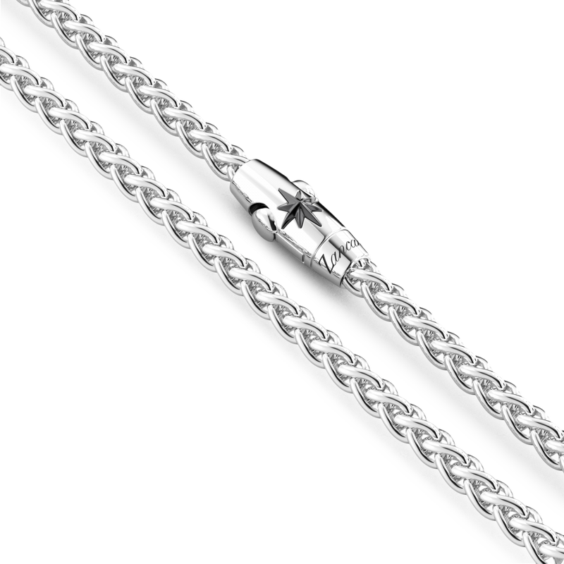 Silver Interwoven Link Necklace