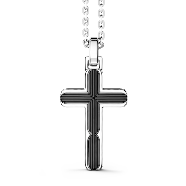 Silver Necklace with Cross Pendant