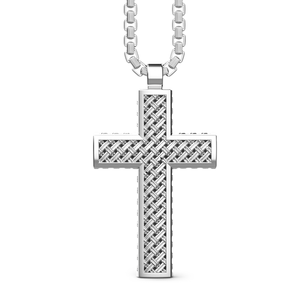 Silver Necklace with Cross Pendant