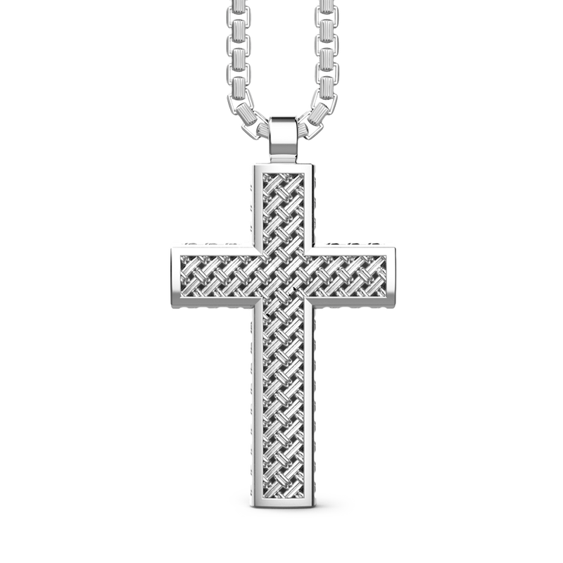 Silver Necklace with Cross Pendant
