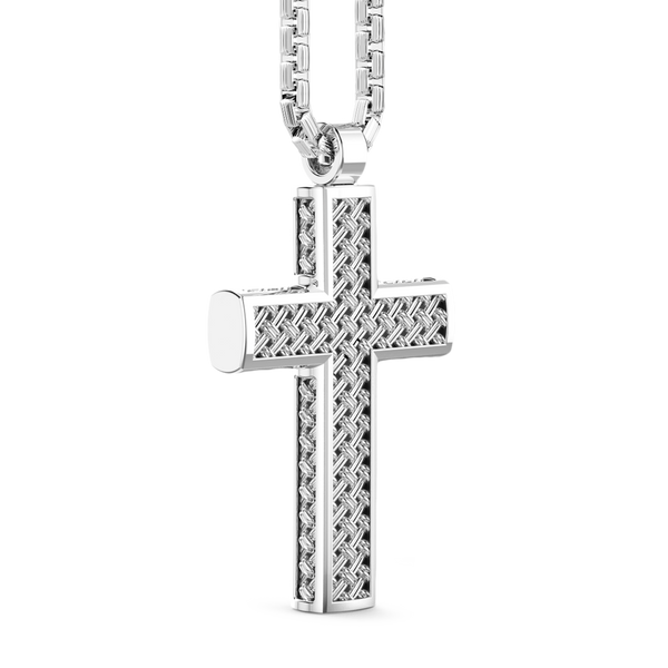 Silver Necklace with Cross Pendant