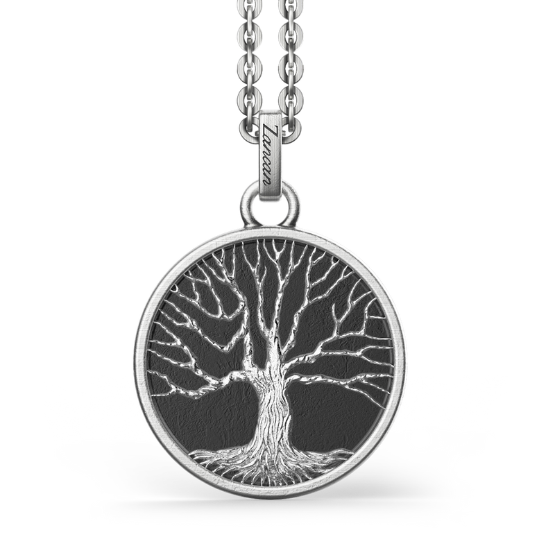 Silver Necklace with Tree of Life Pendant