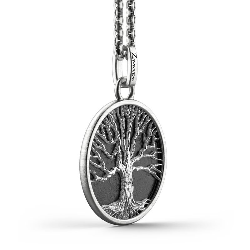 Silver Necklace with Tree of Life Pendant