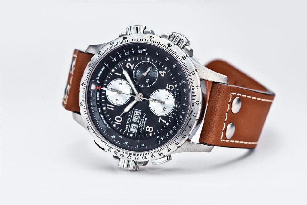 Khaki Aviation X-Wind Auto Chrono 44mm H77616533 – Finch Centre