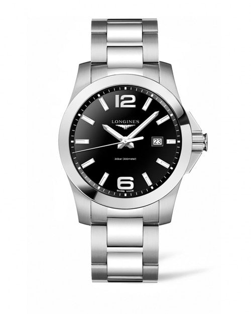 LONGINES CONQUEST 43MM STAINLESS STEEL L37604566 - Moments Watches & Jewelry