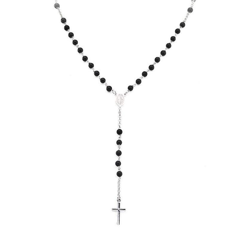 AMEN NECKLACE ROSARY CRYSTALS CROBN4