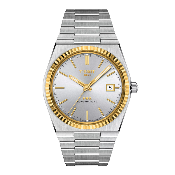Tissot PRX Powermatic 80 Steel & 18K Gold Bezel 40mm T9314074103101