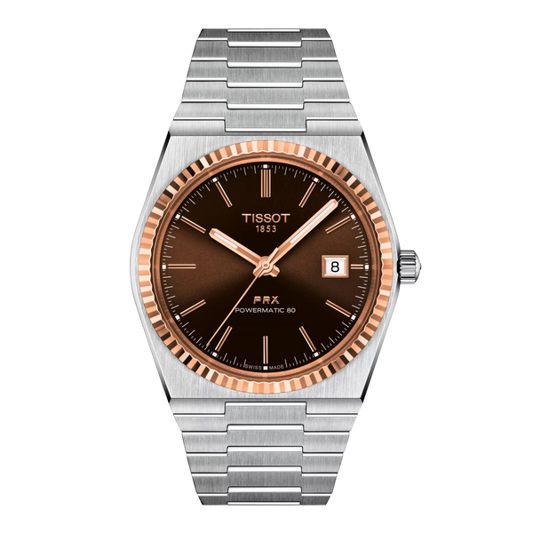 Tissot PRX Powermatic 80 Steel & 18K Gold Bezel 40mm T9314074129100