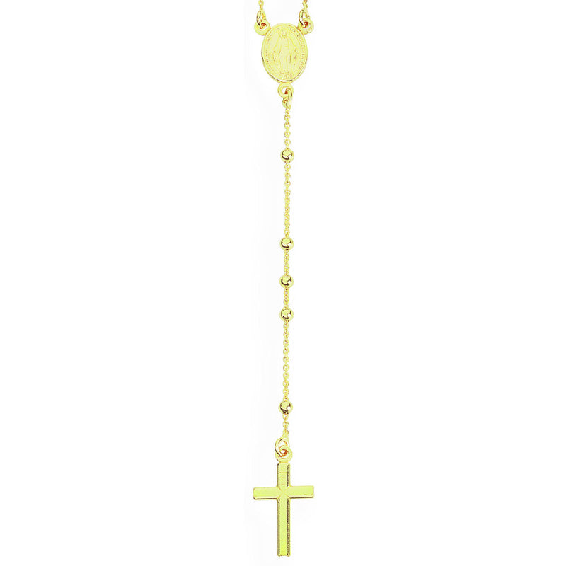 AMEN GOLD ROSARY PLAIN CRO25G