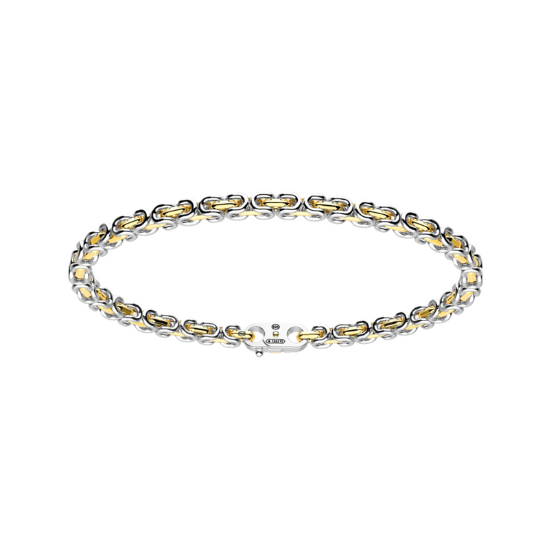 Silver and Gold Chain Bracelet