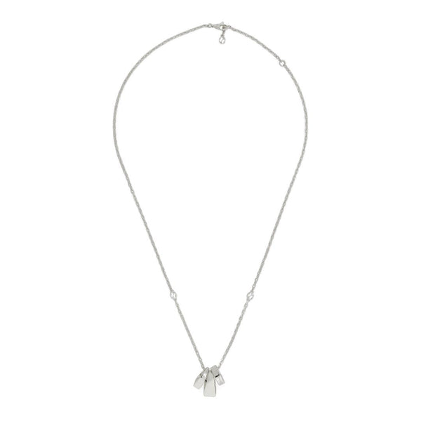 GUCCI TAG GUCCI TAG NECKLACE 50/55CM WITH PENDANTS SILVER