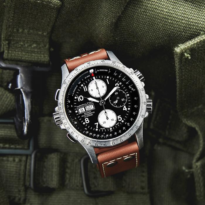 Khaki Aviation X-Wind Auto Chrono 44mm H77616533 – Finch Centre