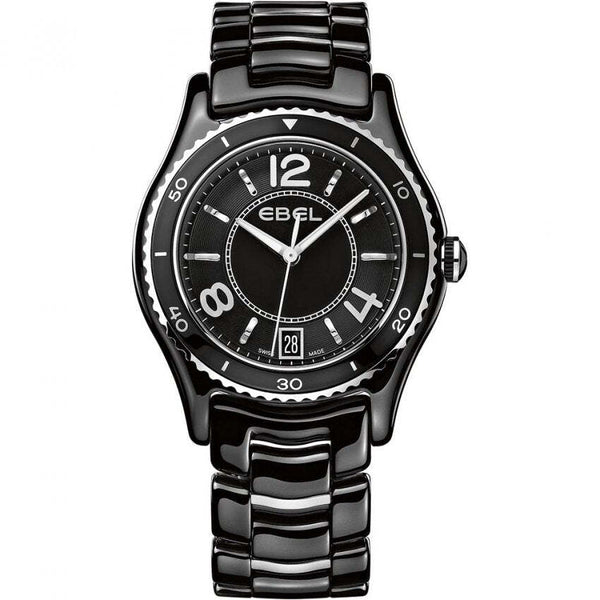 EBEL X-1  LADIES SMALL ALL BLACK CERAMIC 1216142