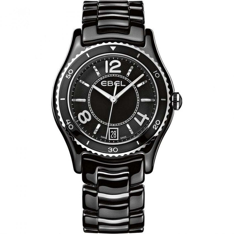 EBEL X-1  LADIES SMALL ALL BLACK CERAMIC 1216142