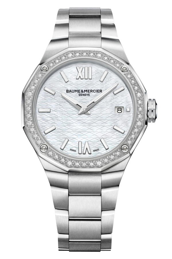 Riviera 10662
Quartz Watch, Date Display, Diamond-Set - 36mm