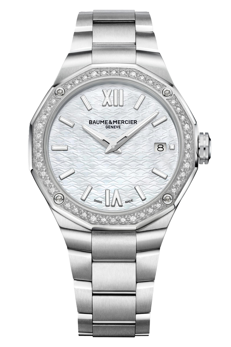 Riviera 10662
Quartz Watch, Date Display, Diamond-Set - 36mm